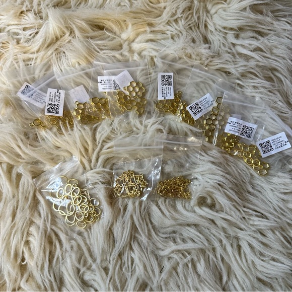 Buy Gold For Jewelry Making.Jewelry | Honeycomb Paw Print Spade Gold Jewelry Making Charm Bundle ...